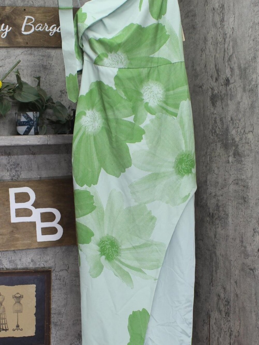 Badgley Mischka Green Jewel Badgley Mischka Floral Print One Cold 4